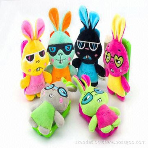 Plush pencil case with stylish rabbit design